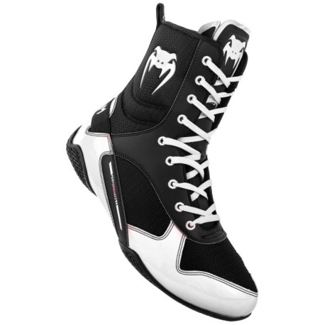 Chaussures de boxe Venum Elite - Noir/Blanc