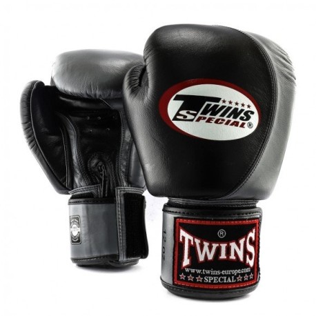 GANTS DE BOXE TWINS SPECIAL NOIR ET GRIS