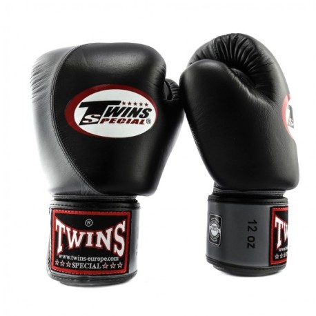 GANTS DE BOXE TWINS SPECIAL NOIR ET GRIS