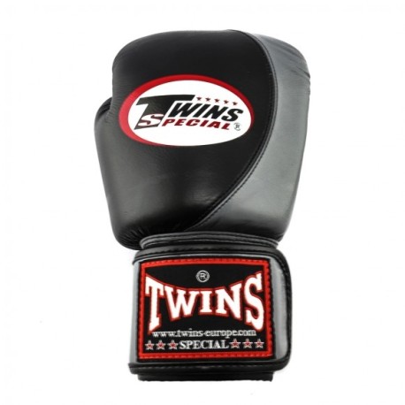 GANTS DE BOXE TWINS SPECIAL NOIR ET GRIS
