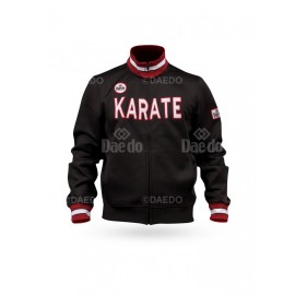 WKF Slim Jas Karate Zwart