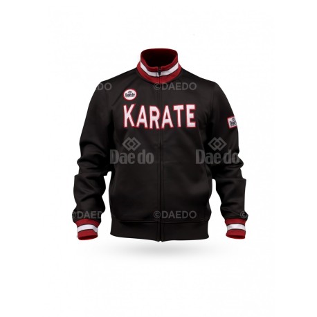 WKF Slim Jas Karate Zwart