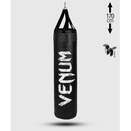 SAC DE FRAPPE VENUM CHALLENGER + CROCHET DE FIXATION - NOIR/BLANC - PLEIN - 170CM