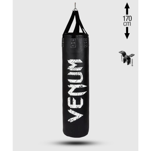 SAC DE FRAPPE VENUM CHALLENGER + CROCHET DE FIXATION - NOIR/BLANC - PLEIN - 170CM