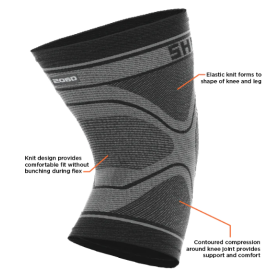 MANCHON DE GENOU EN TRICOT DE COMPRESSION 2