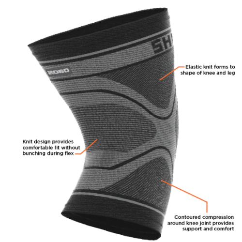 MANCHON DE GENOU EN TRICOT DE COMPRESSION