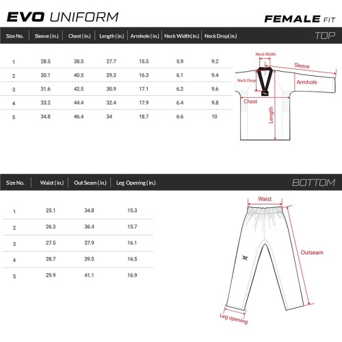 DOBOK TUSAH EVO  (Female Fit)