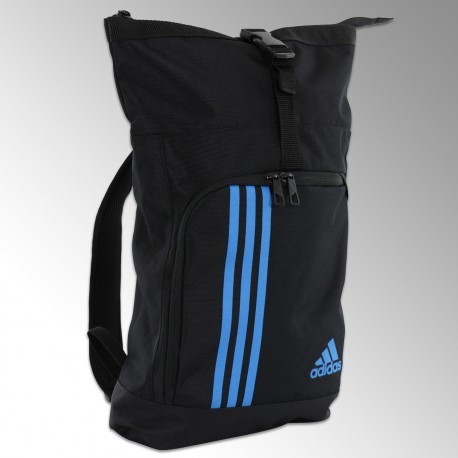 Sac training militaire noir/bleu adidas