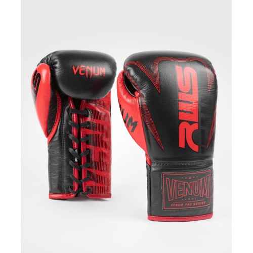 GANTS DE BOXE OFFICIELS À LACETS RWS X VENUM - NOIR