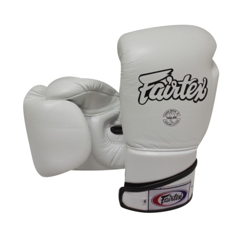 GANTS D'ENTRAINEMENT FAIRTEX FXV6 BLANC CUIR TOP
