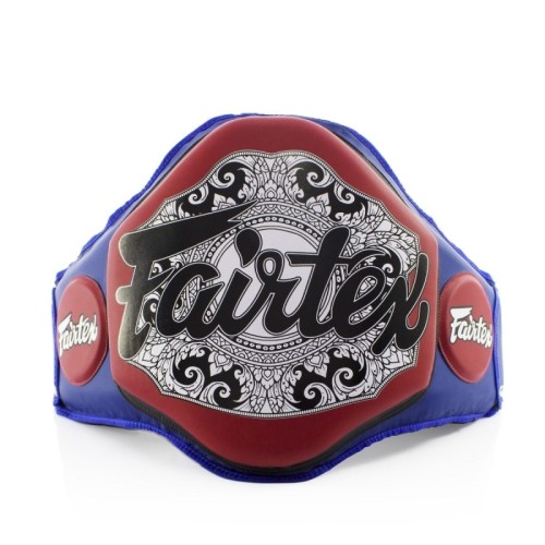 CEINTURE DE FRAPPE FAIRTEX V3 THAÏ - BLEU/ROUGE CUIR TOP
