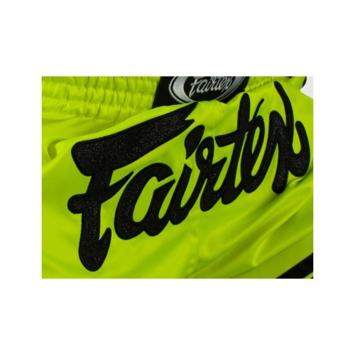 SHORT DE BOXE THAÏ FLUO/NOIR FAIRTEX
