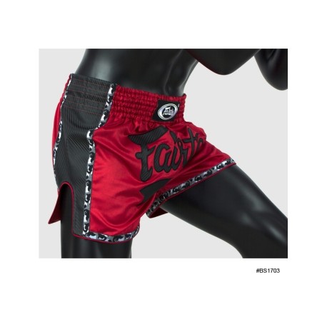 FAIRTEX ROOD/ZWART THAISE BOKSHORT