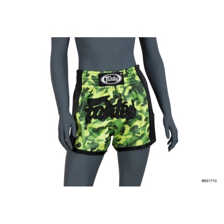 FAIRTEX BS1710 GROENE CAMOUFLAGE THAISE BOKSHORT