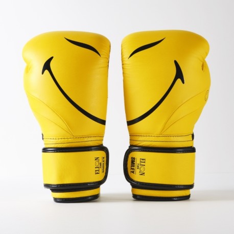 ELION PARIS "SMILEY" TRAININGSHANDSCHOENEN GEHEEL GEEL THAIS LEER