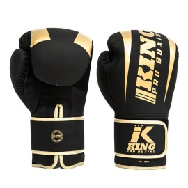 KING PRO BOKSEN REVO ZWART/GOUDEN BOKSHANDSCHOENEN 2