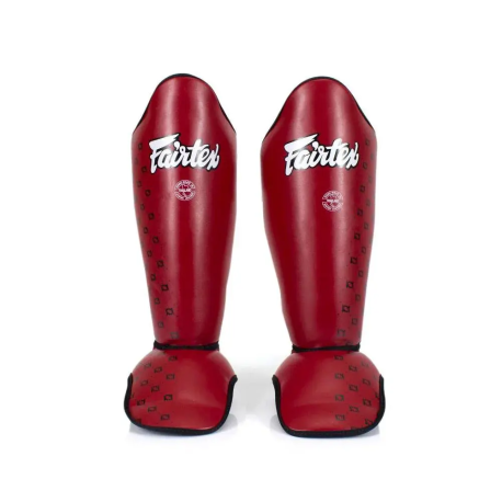 PROTÈGES TIBIAS & PIEDS FAIRTEX SP5 ROUGE CUIR TOP