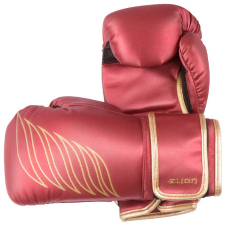 Gants d'entrainement ELION - ( Cuir skintex ) - Rouge metalisé