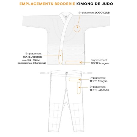 Kimono de judo TRAINING Coeur + Epaules adidas