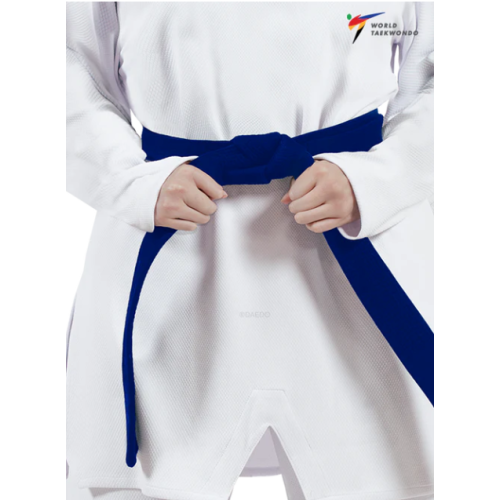 WT stijl competitie dobok met witte kraag