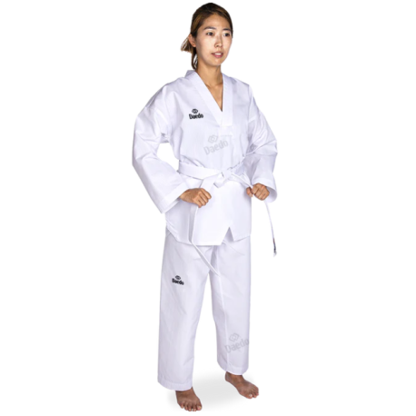 Dobok met witte kraag