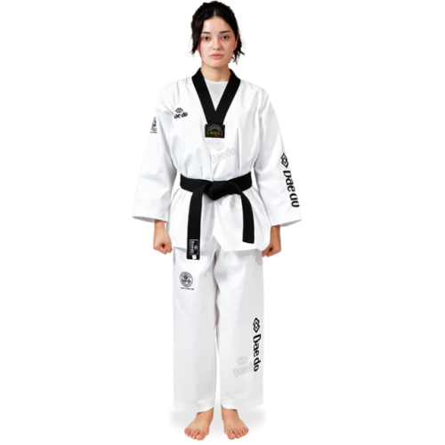 Dobok "Seoul" met zwarte kraag