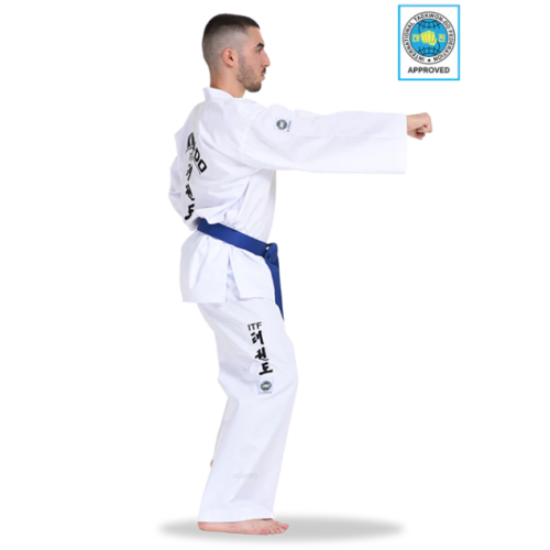 ITF-goedgekeurde dobok voor kleurbanden