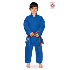 JUDOGI ENTRAÎNEMENT ARGENT BLEU