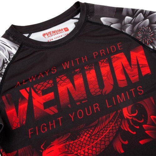 Rashguard Venum Koi 2.0 - Manches courtes - Noir/Blanc