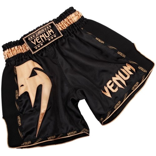 Short Muay Thai Venum Giant - Noir/Doré