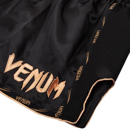 Short Muay Thai Venum Giant - Noir/Doré