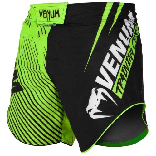 Fightshort court Venum Training Camp 2.0 - Noir/Jaune Fluo
