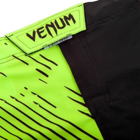 Fightshort court Venum Training Camp 2.0 - Noir/Jaune Fluo