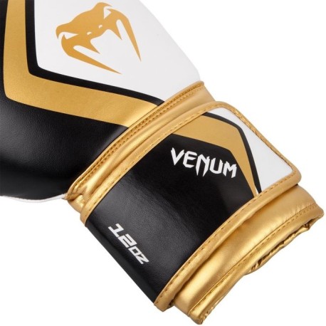 Gants de boxe Venum Contender 2.0 - Noir/Blanc-Doré